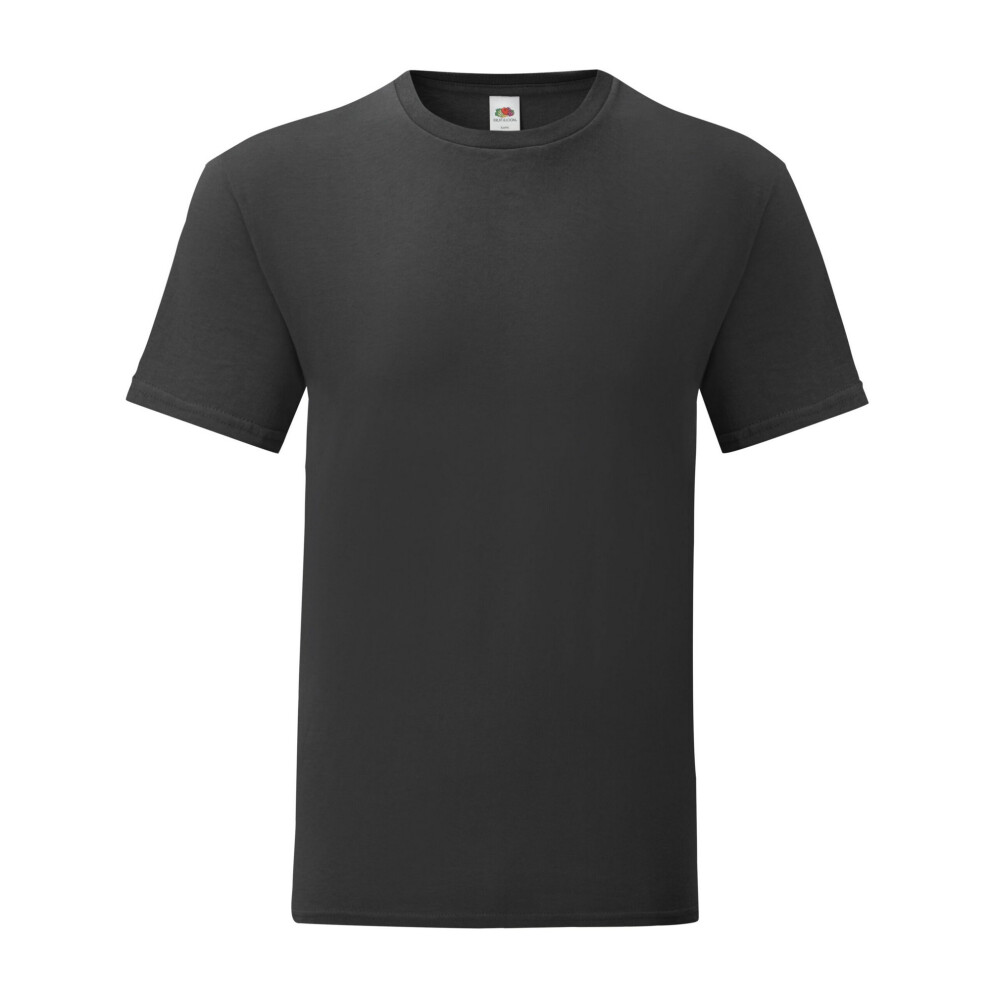 Fruit Of The Loom (Xl, Black) Mens Iconic 150 T-Shirt