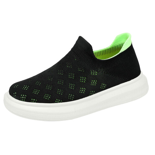 Boys Mesh Casual Shoes Green Size 4