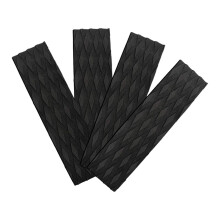 4Pcs Foam Surfboard Deck Traction Pad NonSlip Front-Black
