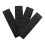 4Pcs Foam Surfboard Deck Traction Pad NonSlip Front-Black 1