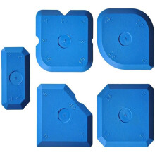 5 Pack Silicone Caulking Tool Scrapers Silicone Profiling-Blue