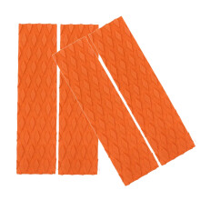 4Pcs Surfboard Traction Pad Surfboard Deck Front-Orange