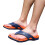 Men's summer beach flip flops orange size 9.5 4