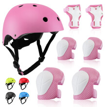 Kids Bike Helmet and Protective Pads Set for Ages 8–14