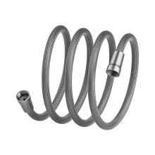 Flexible 7FT Shower Hoses Attachment Flexible Shower Hoses-Grey
