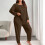 Women's Plus Size Pajama Set Long Sleeve Top and Pants 1