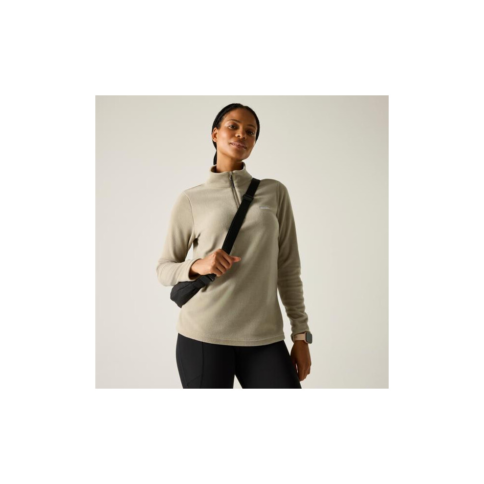 Regatta (22 Uk, Parchment) Great Outdoors Womens/Ladies Sweetheart 1/4 Zip Fleece Top