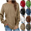 Women's Plus Size Solid Long Sleeve Pleated Flannel 1