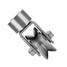 Poulies pivotantes silencieuses, bloc de poulie,-68roues en V
