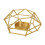 Hexagonal Iron Candle Holder Modern Geometric 1 Piece 1