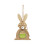 Easter wooden rabbit heart hanging ornament 1