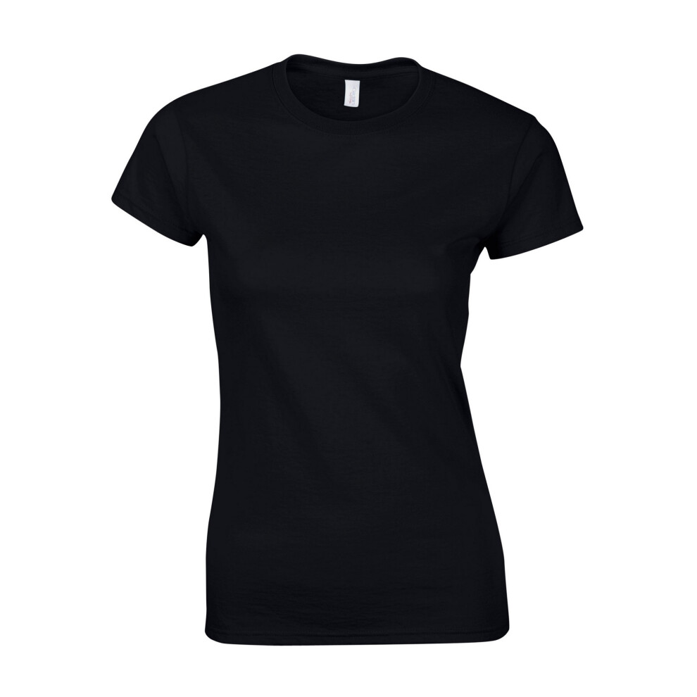 Gildan (Xl, Black) Womens/Ladies Softstyle Ringspun Cotton T-Shirt
