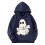Girls' long sleeve hooded sweatshirt thick graphic pullover 1