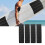 4Pcs Foam Surfboard Deck Traction Pad NonSlip Front-Black 8