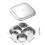 Geteilte Teller aus Edelstahl für Picknicks,-Fünf Gitter 5