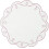 ABPETE Sets de table ronds brodés 15 pouces, lot de 4, roses 1