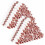 Ensemble de couverts jetables or rose avec serviettes (100 pièces) 1