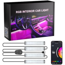 LED interiérové osvetlenie auta RGB Ambient s DIY a hudobným režimom