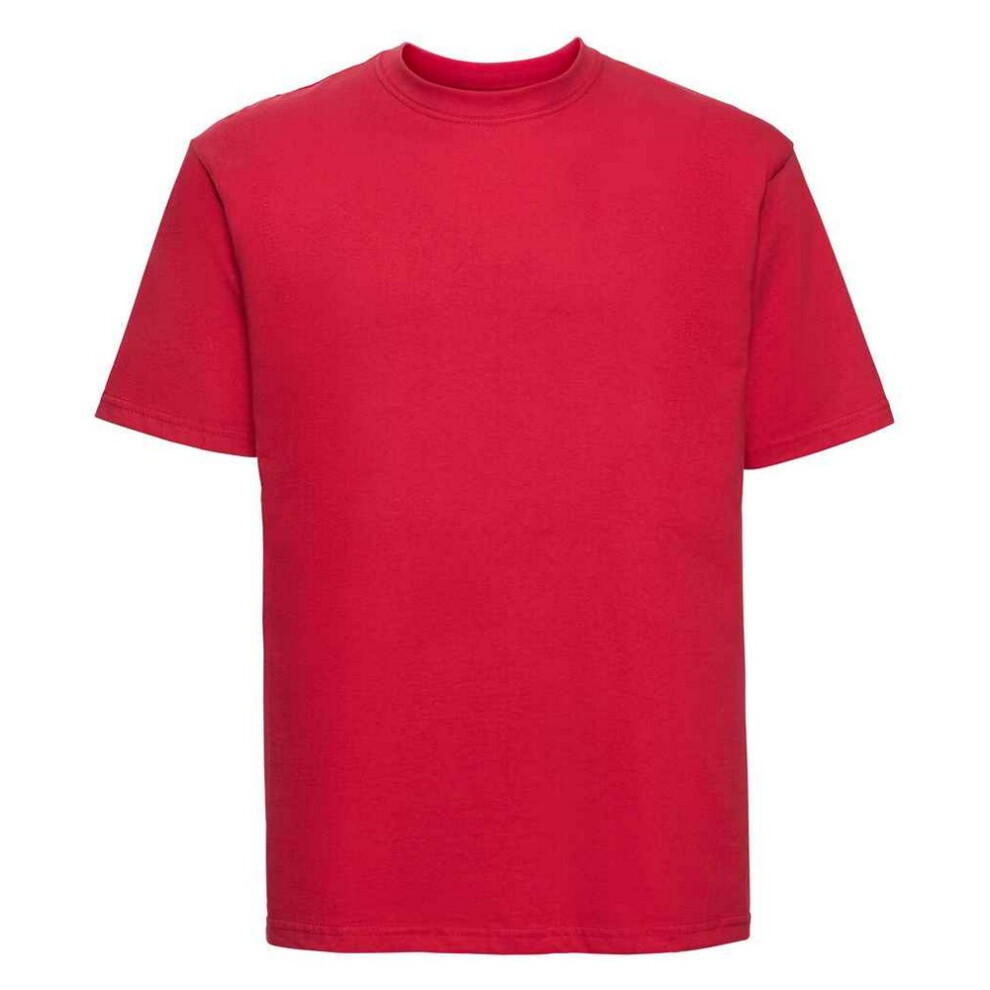 Russell (M, Classic Red) Mens Ringspun Cotton Classic T-Shirt