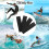 4Pcs Front Traction Pad Surfing Skimboard Deck Traction-Blue 10