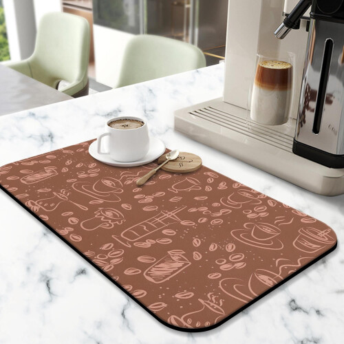 Coffee Mat Diatomaceous Absorbent 19.5x12 in 1