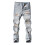 Slim fit ripped jeans for gutter lyseblå 11–12 år 1