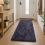 Imperial Rooms (Grey) Non Slip Door Mats Shaggy Fluffy Kitchen Floor Mat 1