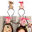Grappige dierenhaarbandornament Stijlvolle-Roze 3