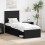 VidaXL vidaXL Bed Frame with Headboard Black 75 x 190 cm Solid Pine Wood 1