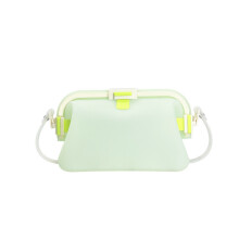 Foldable Waterproof Silicone Swim Bag For Wet-Transparent green