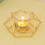 Hexagonal Iron Candle Holder Modern Geometric 1 Piece 2