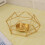 Hexagonal Iron Candle Holder Modern Geometric 1 Piece 6