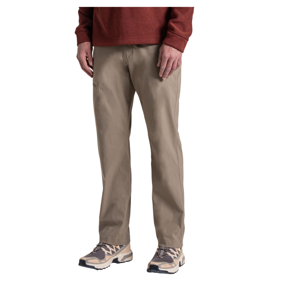 Craghoppers (34R, Pebble) Mens Kiwi Pro Iii Lightweight Trousers