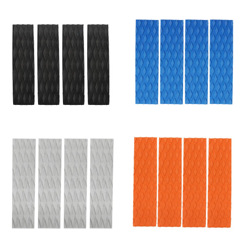 4Pcs Surfboard Traction Pad Surfboard Deck Front-Orange 1