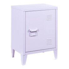 Mesa de noche mesita de noche cómoda mueble de almacenamiento de acero laminado 57 x