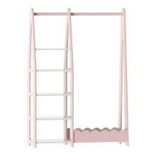Portemanteau meuble d'entrée design pour enfants 114 x 77 x 30 cm rose / blanc