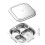 Effectieve dienbladen met verdelers-Drie roosters 4