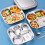 Effective Serving Trays with Dividers Stainless-Three grids 11