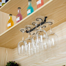 Stainless Steel Under-Cabinet Wine Glass Rack 12
