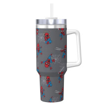 Stitch Tumbler, 40oz, rozsdamentes acél, fogantyúval és szívószállal