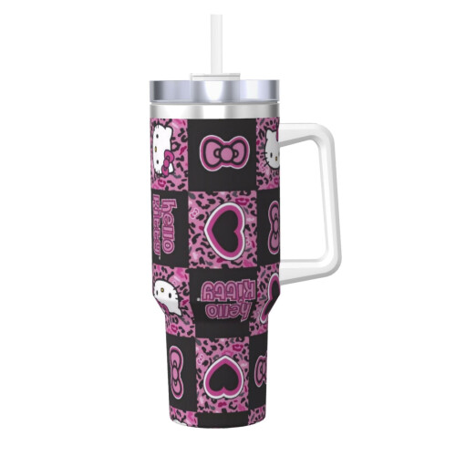 Εξατομικευμένο ποτήρι Hello Kitty 40oz από ανοξείδωτο ατσάλι με