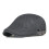 Men's Breathable Mesh Beret Hat - Summer Sun Protection Duckbill Cap LightGrey 3