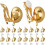 Brass Clip-On Earring Findings for Non-Pierced Ears 40 Pcs 1