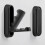 Faltbarer Haken 2er-Pack - Mattschwarz, platzsparendes Design 2
