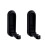 Faltbarer Haken 2er-Pack - Mattschwarz, platzsparendes Design 3