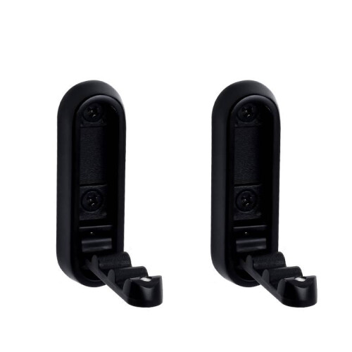 Faltbarer Haken 2er-Pack - Mattschwarz, platzsparendes Design 2