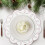 ABPETE Sets de table ronds brodés 15 pouces, lot de 4, roses 3