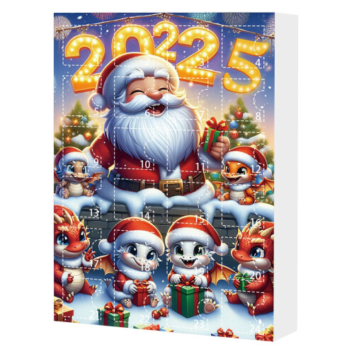 Ακρυλικές κούκλες με το ημερολόγιο Advent 2025, 24 ημέρες 2