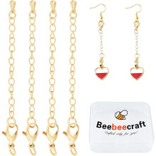 Gold Necklace Extenders 24K Plated 20 pcs 2.55 inch