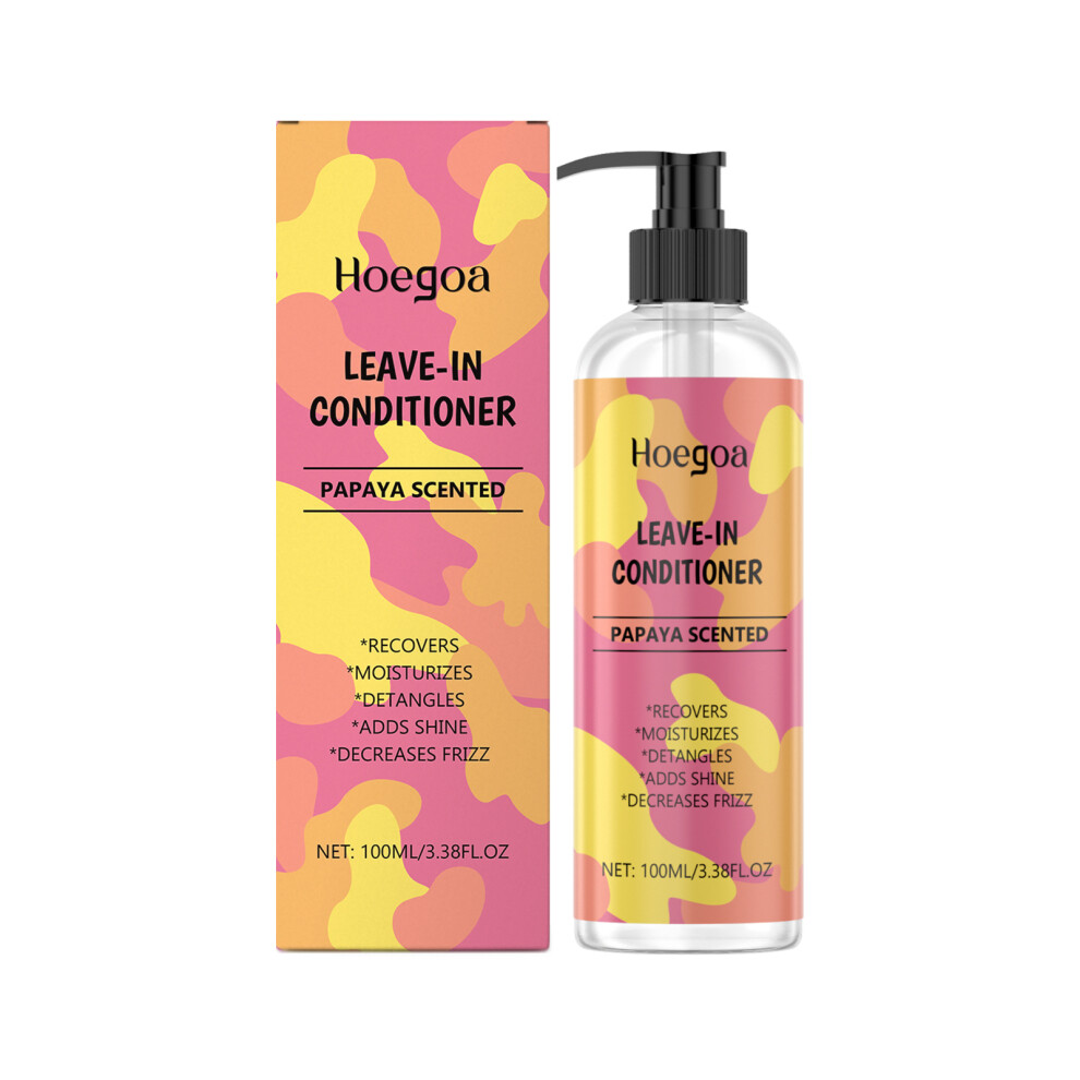 HOEGOA nourishing leave-in conditioner, lightweight, fragrant and fluffy keratin nourishing and moisturizing hair care essence